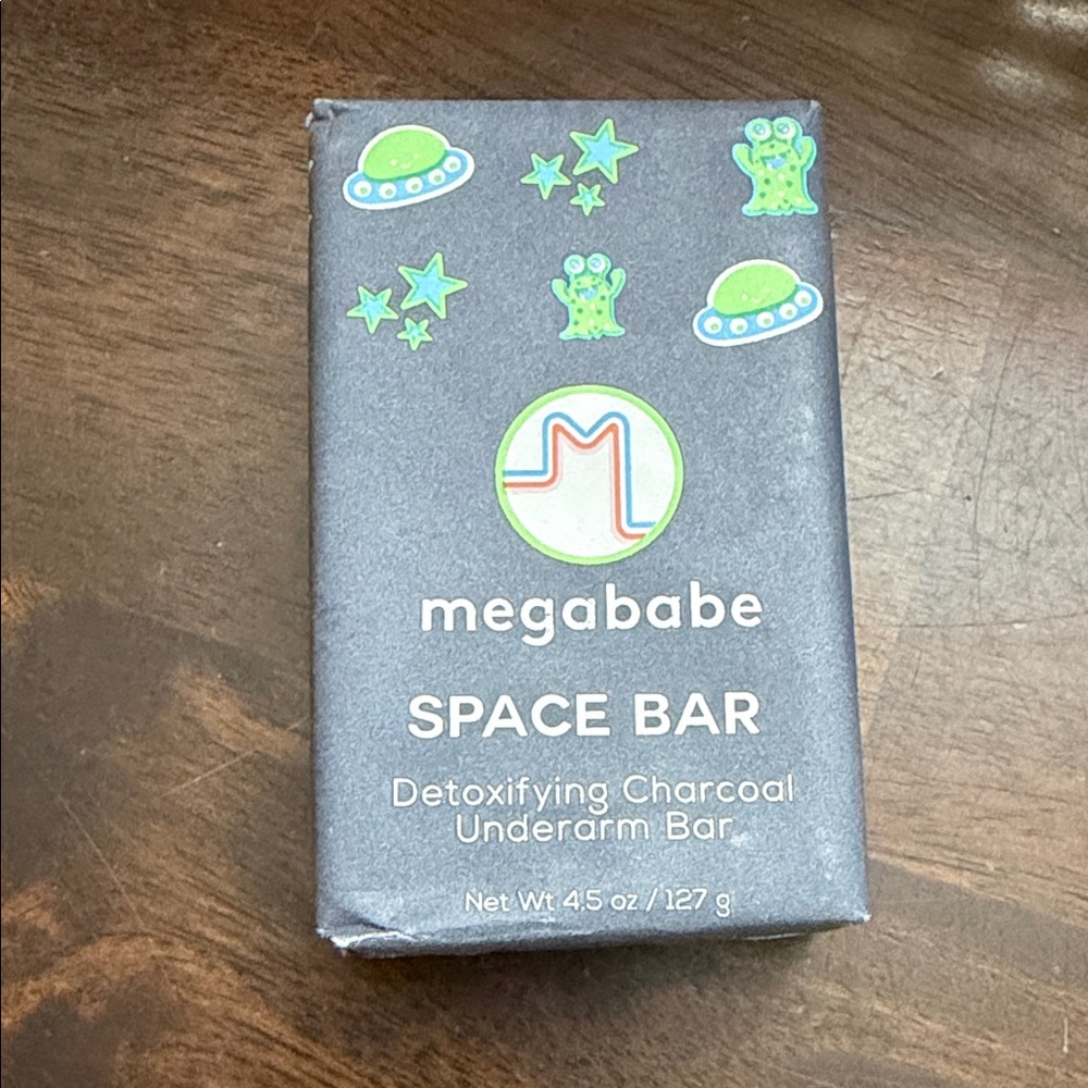 Megababe Space Bar Detoxifying Charcoal Underarm Bar Black‎